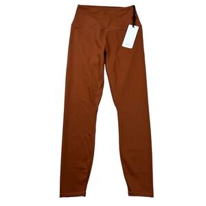 Varley Leggings Womens S Let's Go High Compression Stretch High Rise Tosh Copper